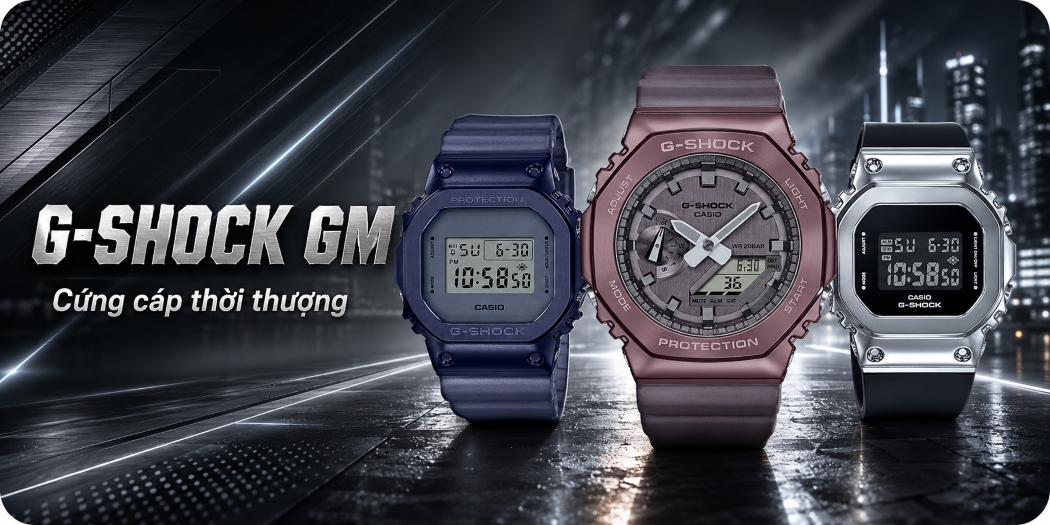 Đồng hồ G-Shock GM Series chính hãng, 1 đổi 1