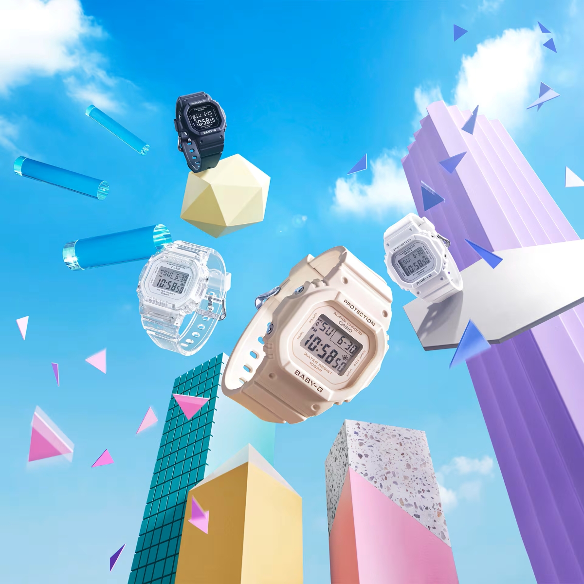 Các mẫu đồng hồ thuộc Baby-G Urban Style series.