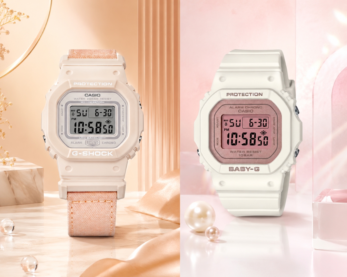 So sánh đồng hồ G-Shock nữ và đồng hồ Baby-G.