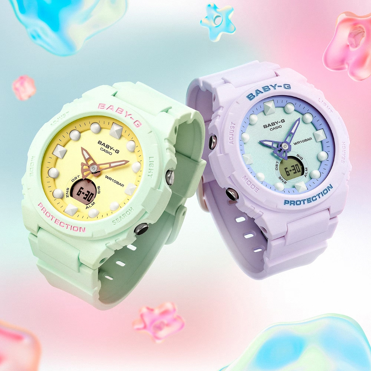 Đồng hồ Baby-G màu sắc ngọt ngào dành cho phái nữ.