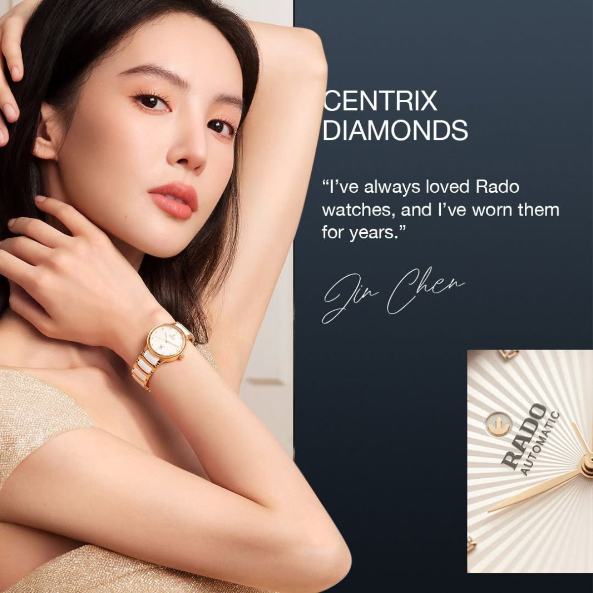 Rado Centrix trên tay người nổi tiếngtiếng