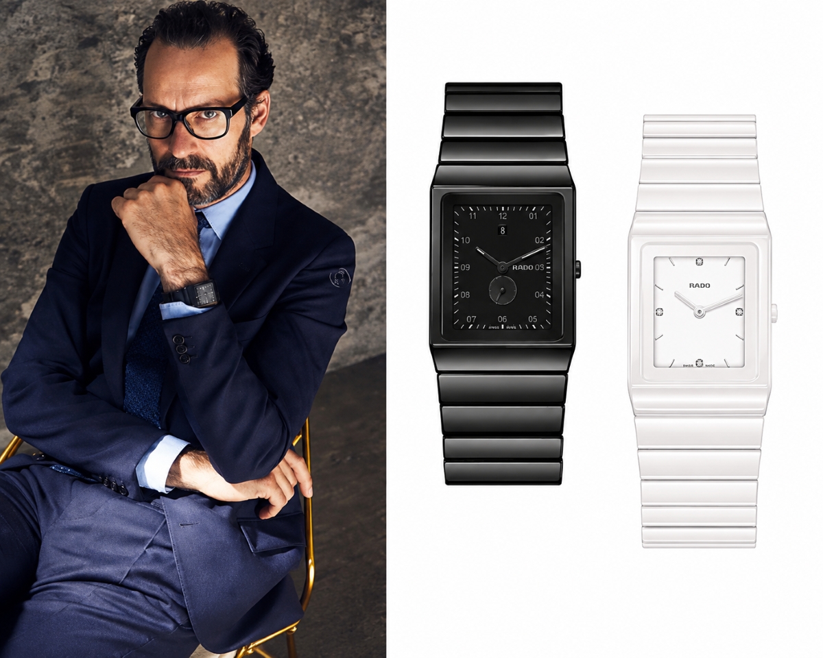 Sự kết hợp Rado và nhà thiết kế công nghiệp nổi tiếng người Đức Konstantin Grcic đã mang đến dòng đồng hồ mang tính biểu tượng Rado Ceramica.