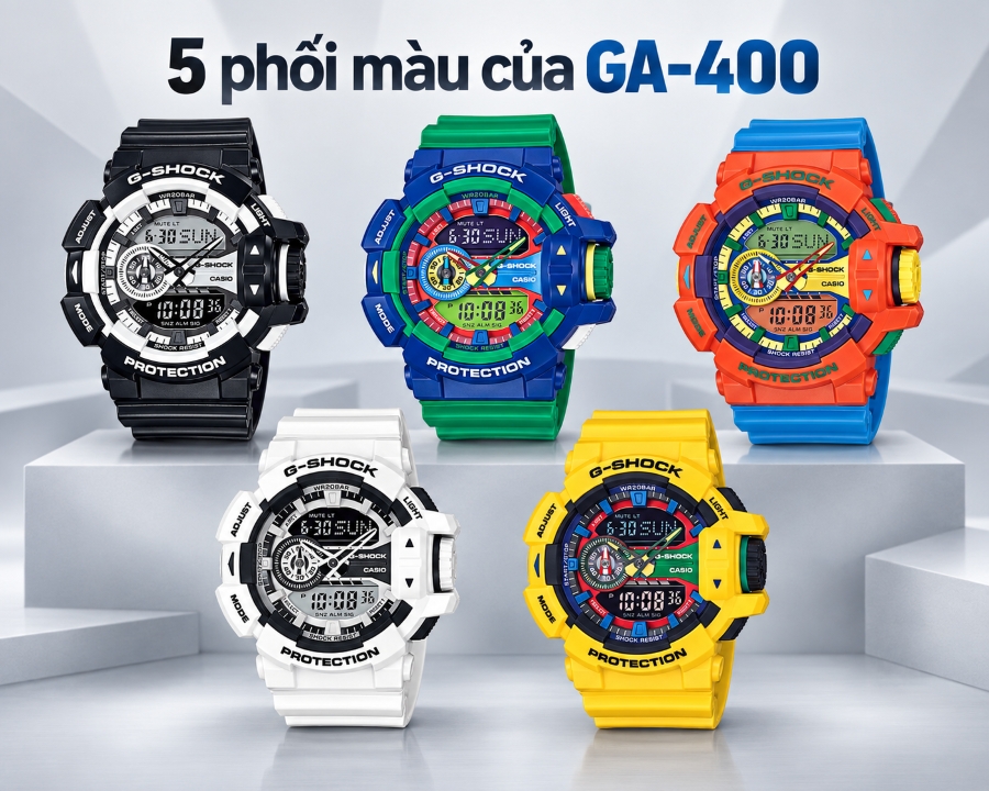 5 phối màu ban đầu của G-Shock GA-400