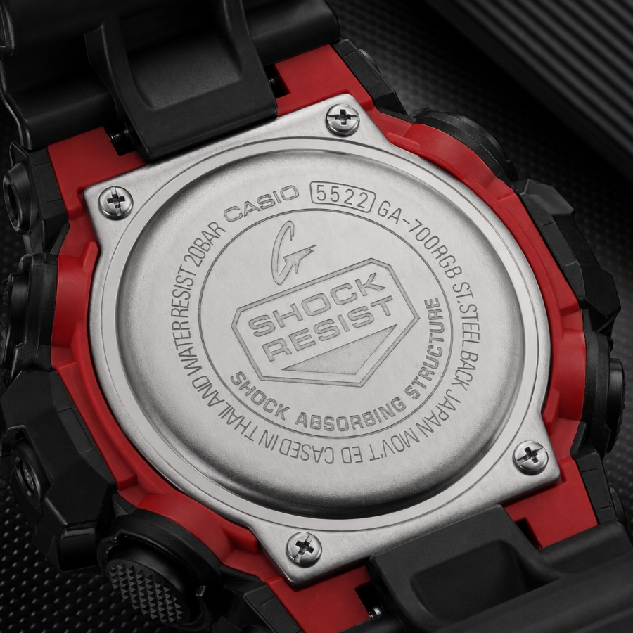 Mã module khắc trên mặt sau đồng hồ G-Shock 