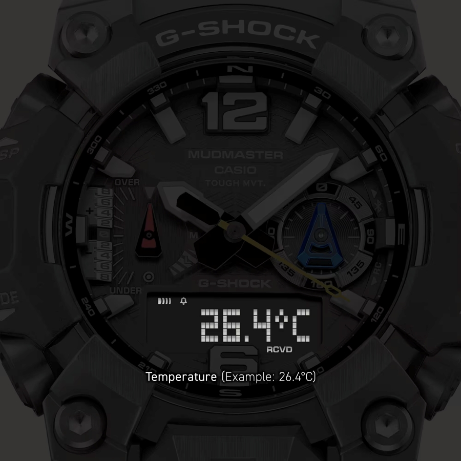 Các tính năng cảm biến nhiệt độ trên G-Shock