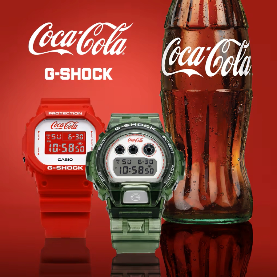Bộ sưu tập giới hạn hợp tác đặc biệt giữa G-Shock và thương hiệu Coca-Cola