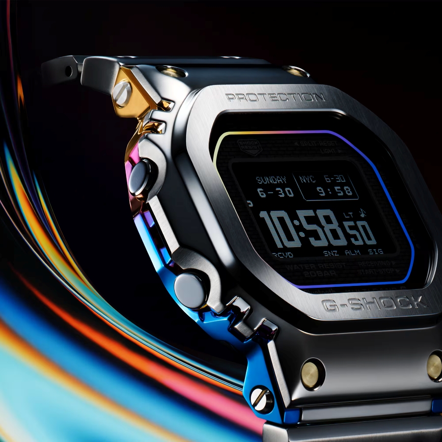 Dòng G-Shock Full Metal chế tác từ thép không gỉ với lớp hoàn thiện chải xước