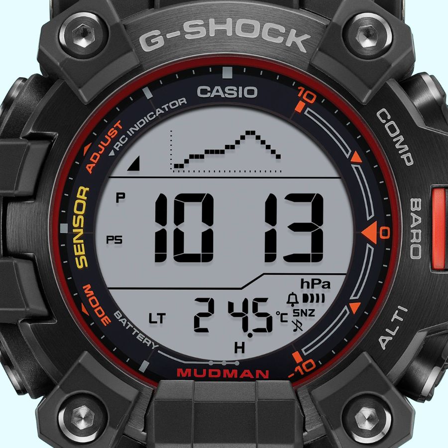 Ký hiệu đơn vị hPa trên đồng hồ G-Shock