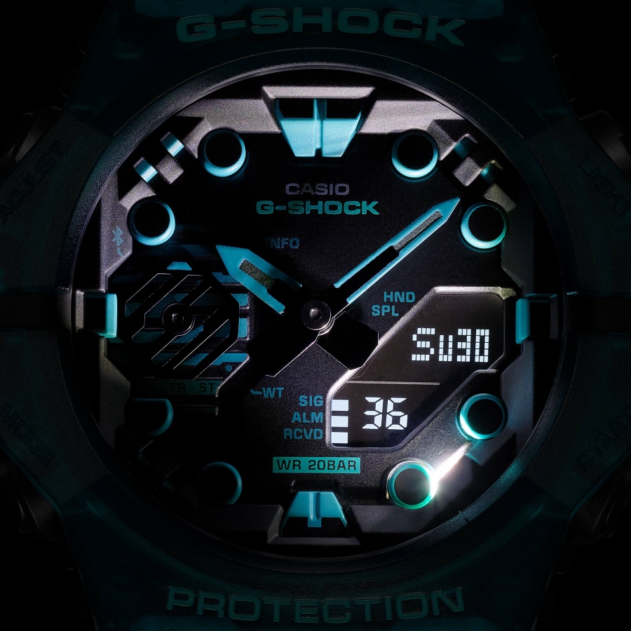 Đèn LED kép trên G-Shock hỗ trợ chiếu sáng mặt số