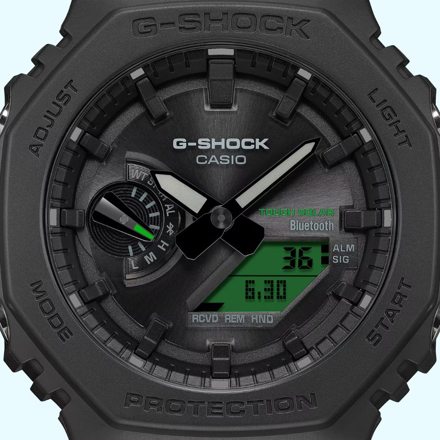 Các ký hiệu mức năng lượng, kết nối trên đồng hồ G-Shock