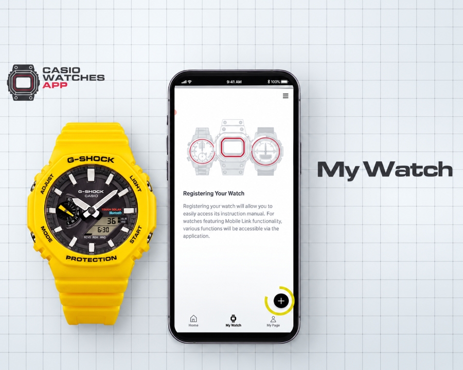 Bluetooth kết nối với điện thoại thông minh qua ứng dụng Casio Watches