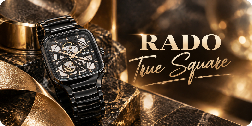 Đồng hồ Rado True Square chính hãng Thụy Sỹ, mẫu mới