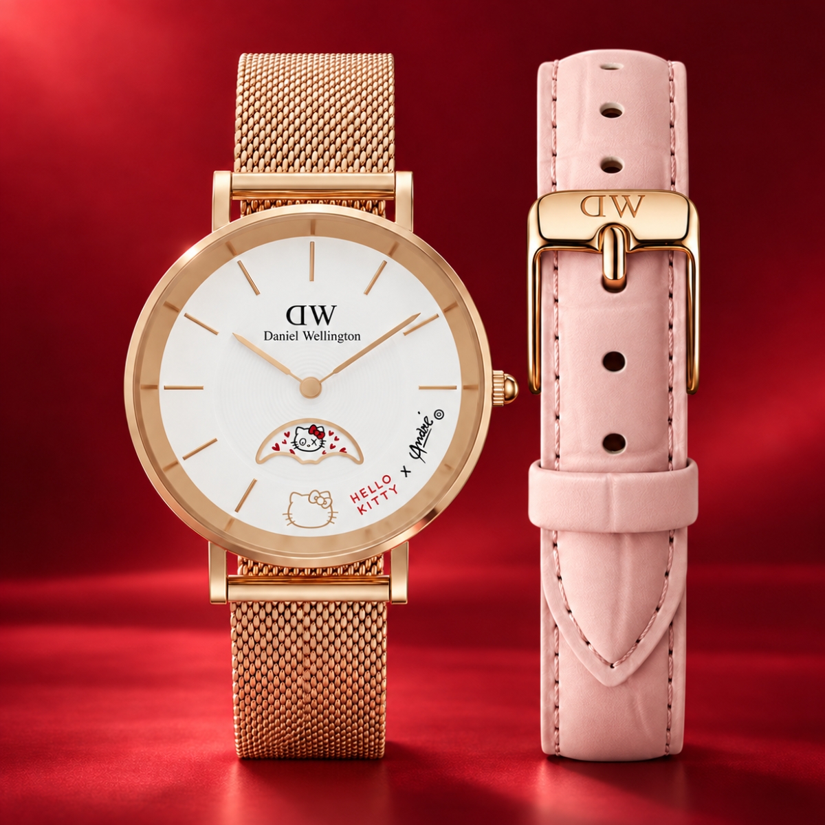 Dây Đồng Hồ Daniel Wellington x Hello Kitty DW00502004