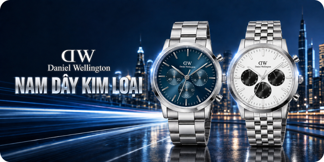 Đồng hồ DW Daniel Wellington nam dây kim loại chính hãng