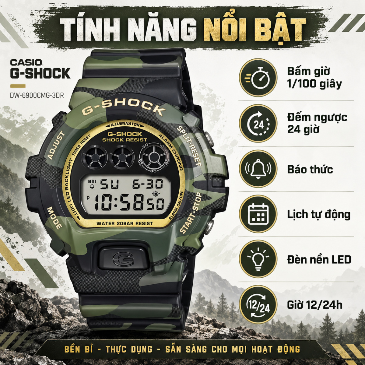 G-Shock DW-6900CMG-3DR - Ảnh 6