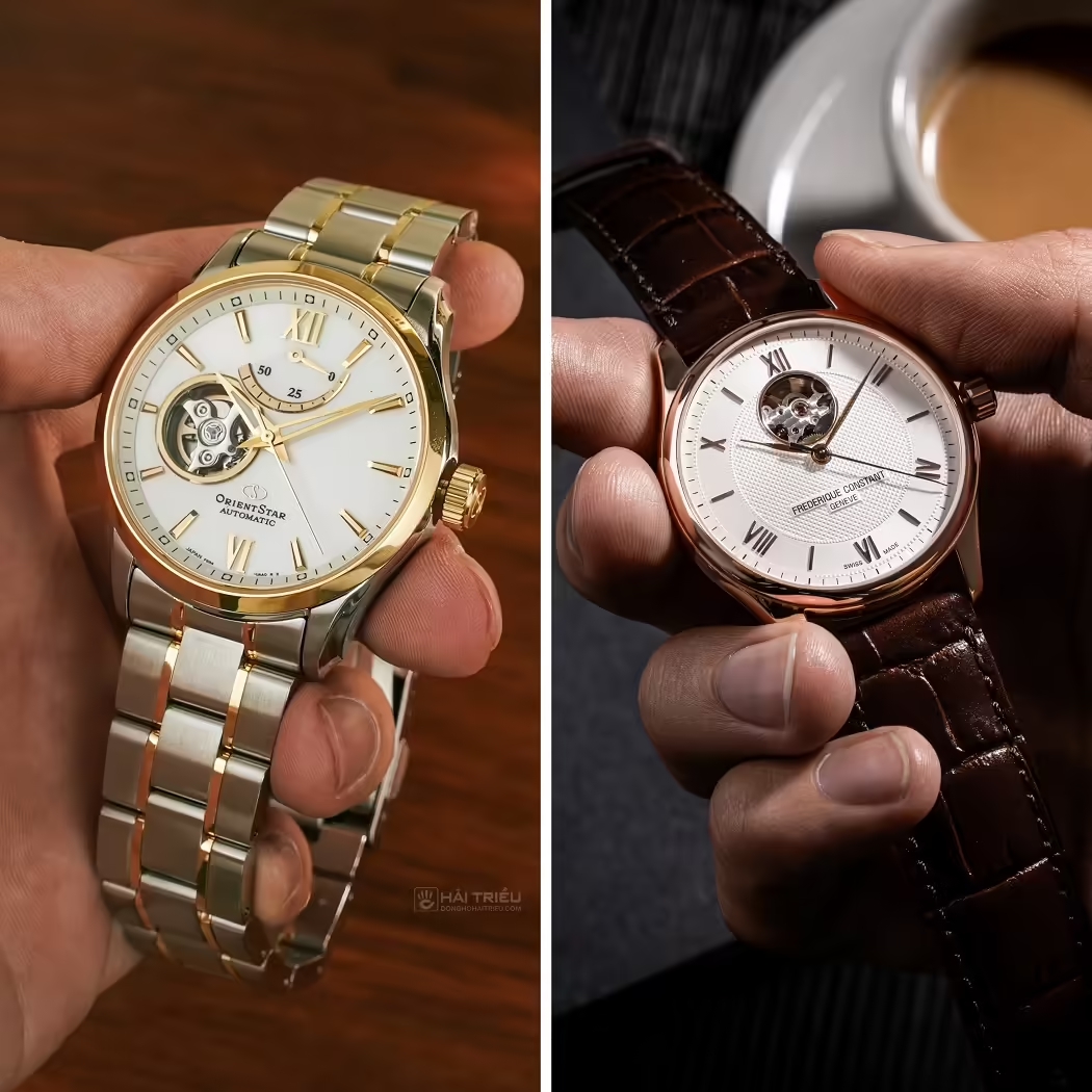 Orient Star Open Heart vs Frederique Constant Heart Beat