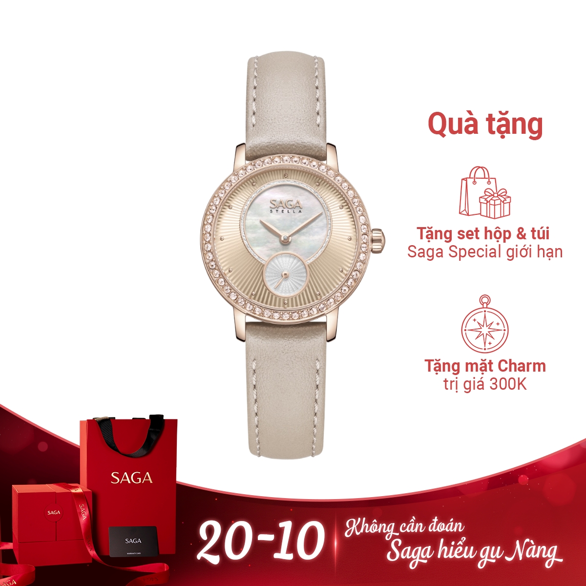 Đồng hồ Saga Palette 53578-LGCRCR-2 - Ảnh 1