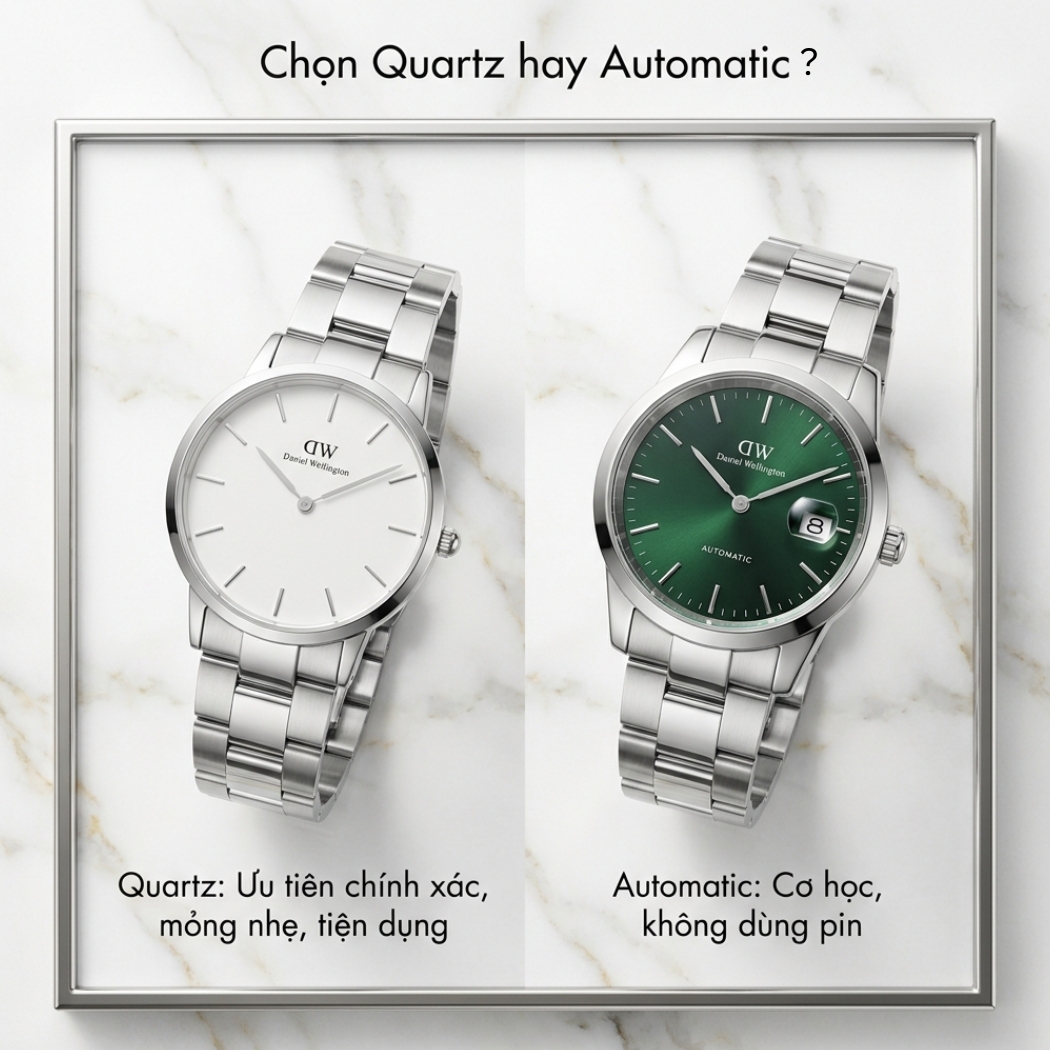 Hướng dẫ chọn Iconic Quartz hay Automatic theo nhu cầu