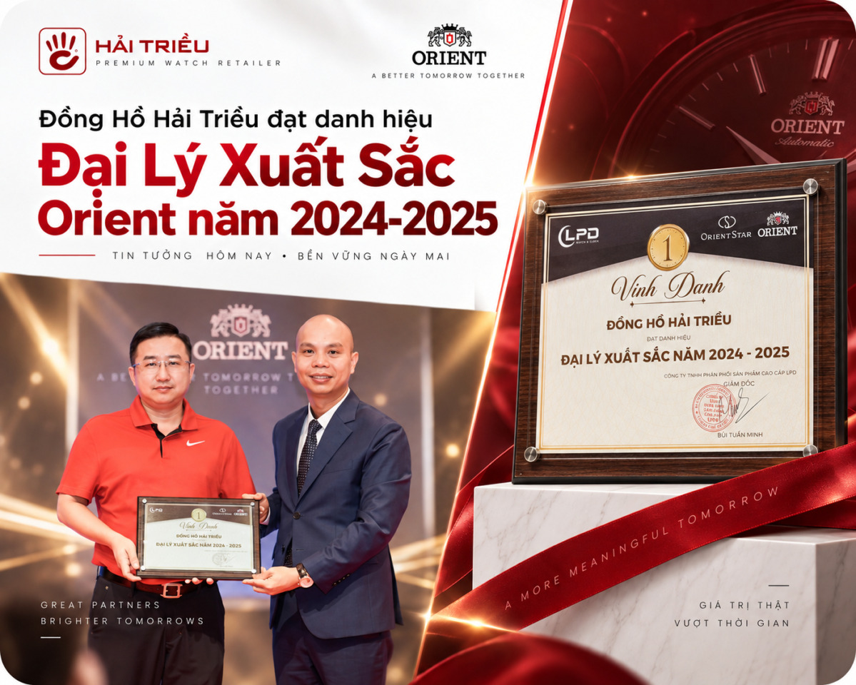 Hải Triều được vinh danh “Đại Lý Xuất Sắc” Orient & Orient Star năm 2024-2025