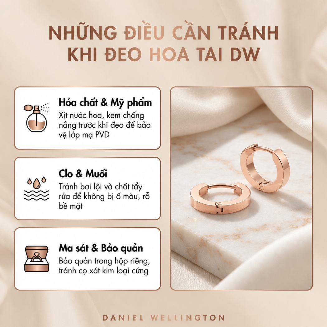 Những điều cần tránh khi đeo hoa tai DW