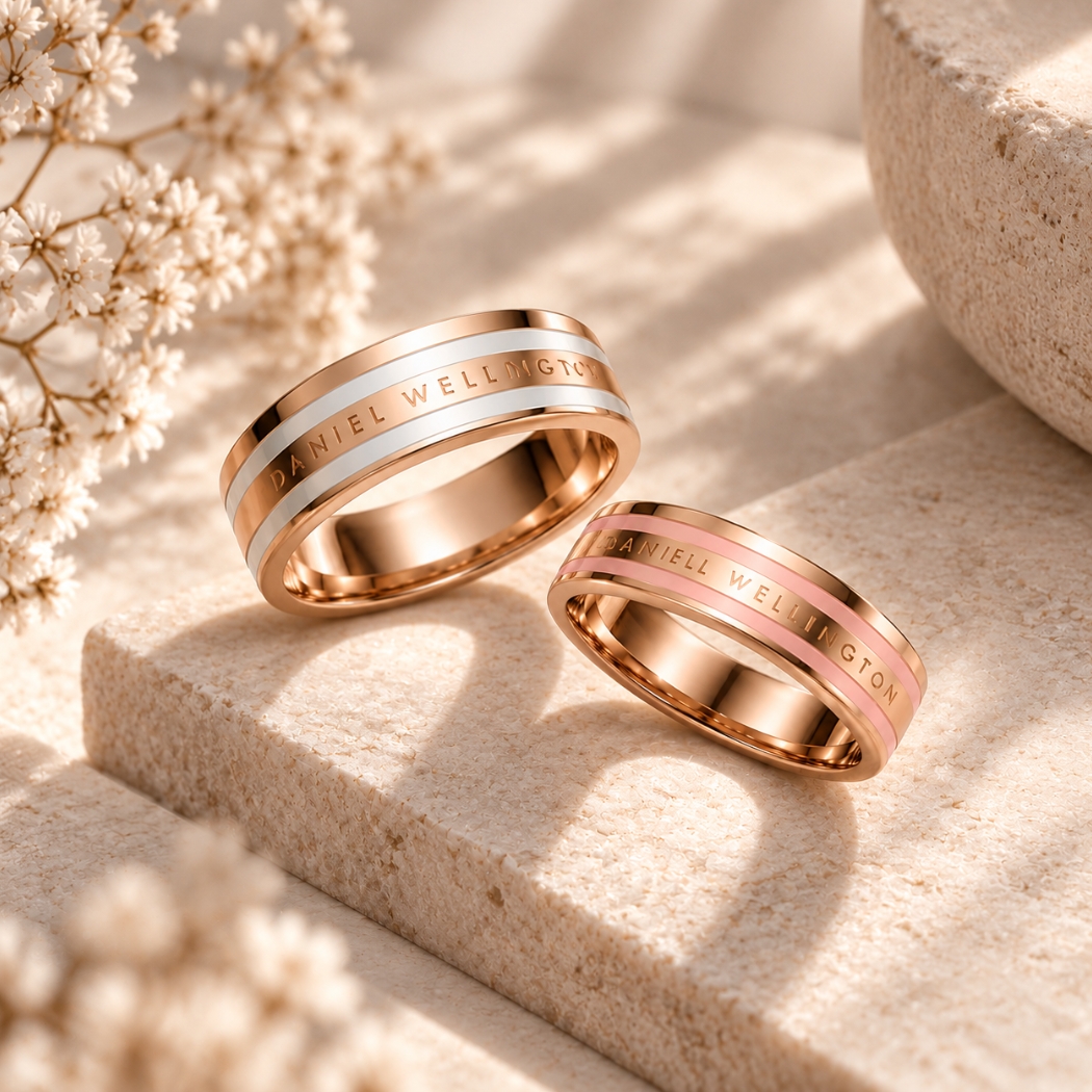 Thiết kế nhẫn Emalie Ring với lớp tráng men sứ đặc trưng