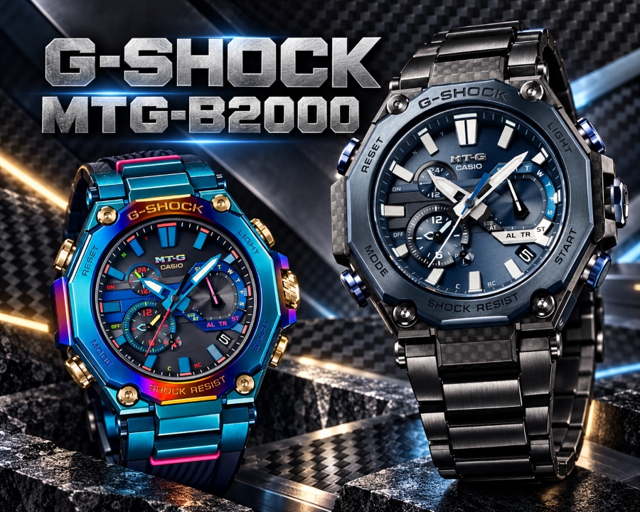 Casio G-Shock MTG-B2000: Dấu ấn carbon trong thế hệ MT-G