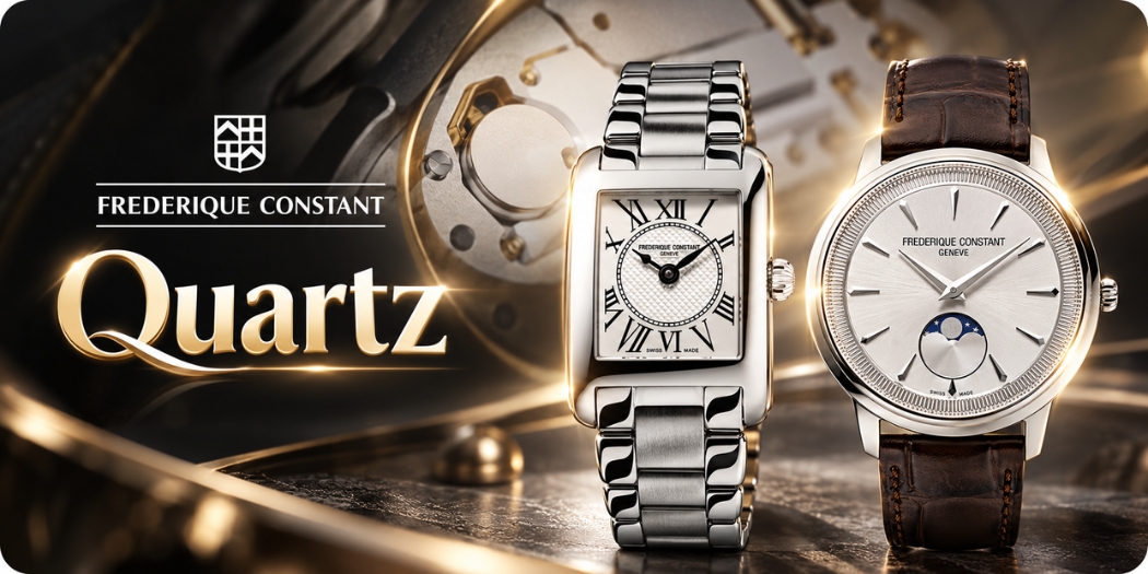 Đồng hồ Frederique Constant Quartz chính hãng, bền bỉ, cao cấp