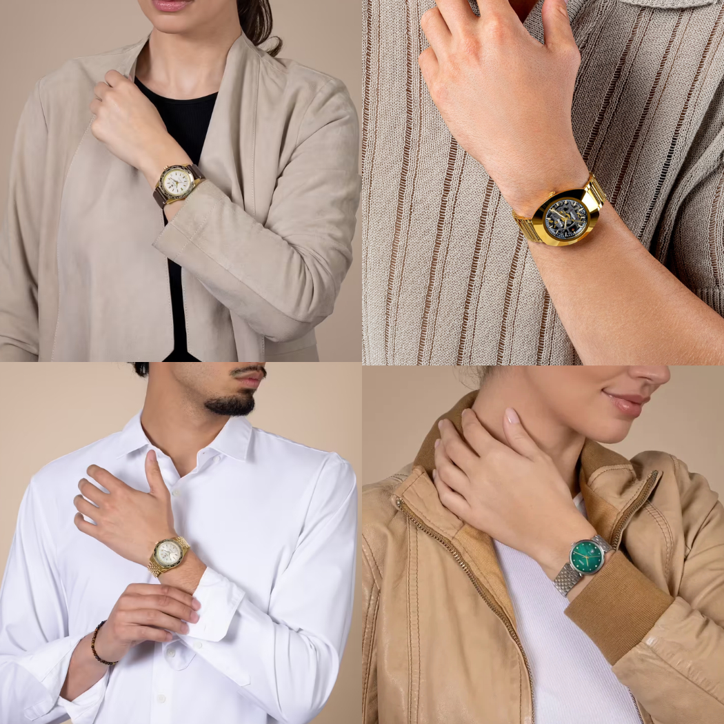 Đồng hồ Rado vàng phù hợp với cổ tay nam giới, lẫn nữ giới