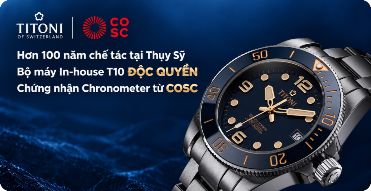 Titoni Seascoper - Đồng hồ thể cao cấp đạt chuẩn COSC