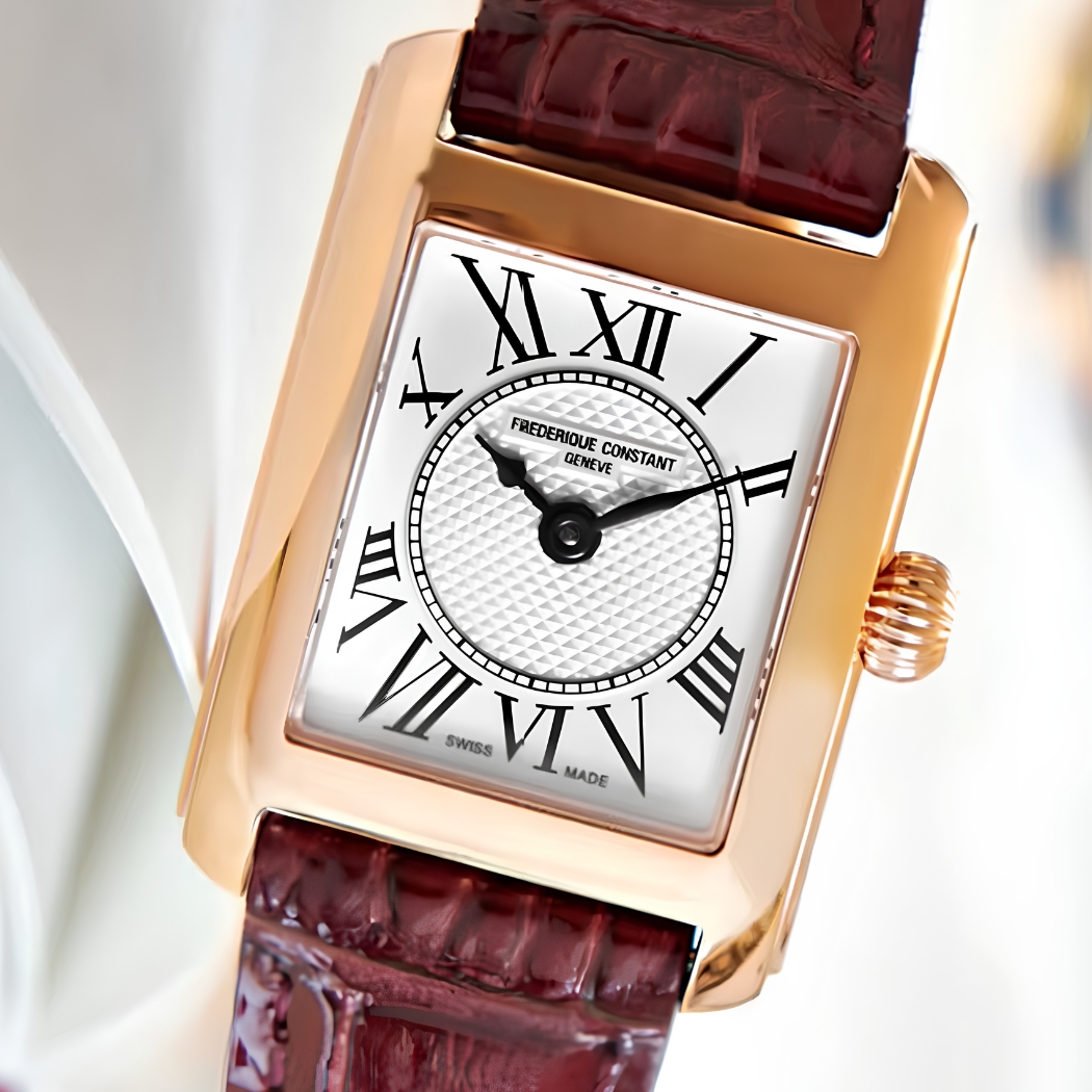  Họa tiết Clous de Paris giúp tạo điểm nhấn hơn cho mặt số đồng hồ Frederique Constant