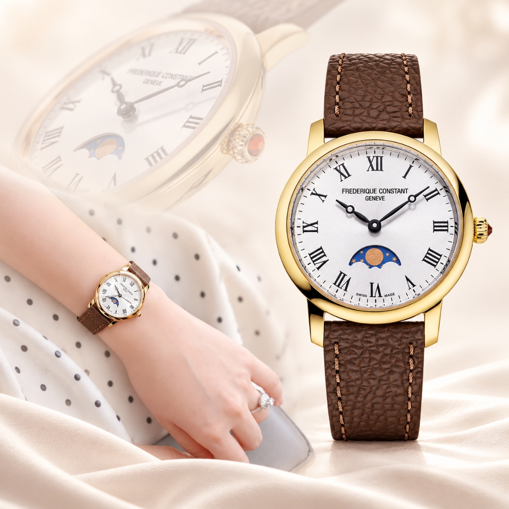 Frederique Constant Classics Slimline Ladies Moonphase 