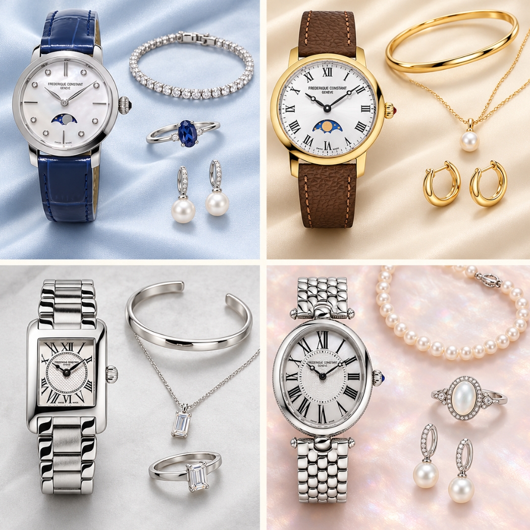 các phối đồng hồ Frederique Constant với phụ kiện