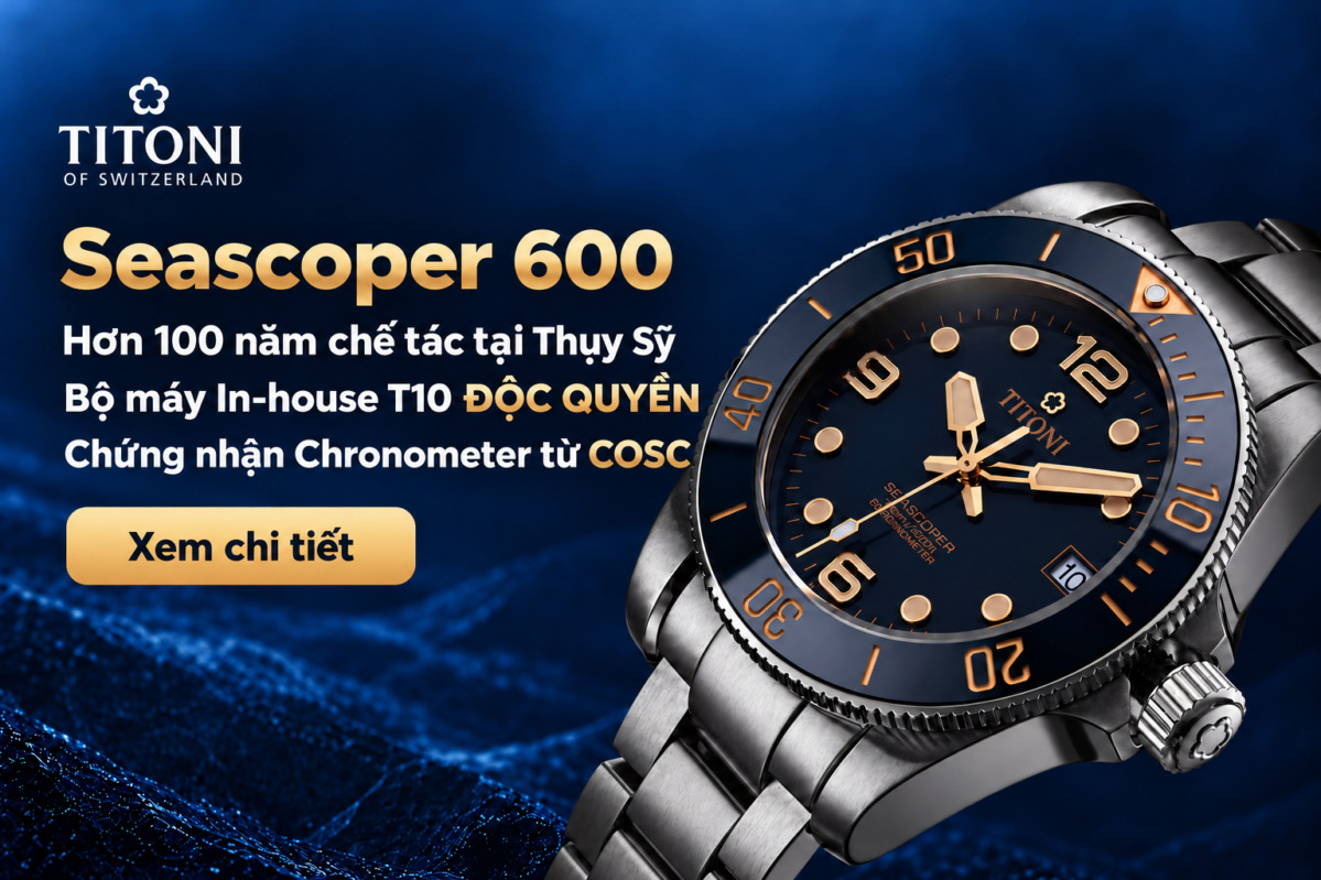 Mở bán Titoni Seascoper 600 tại Đồng Hồ Hải Triều