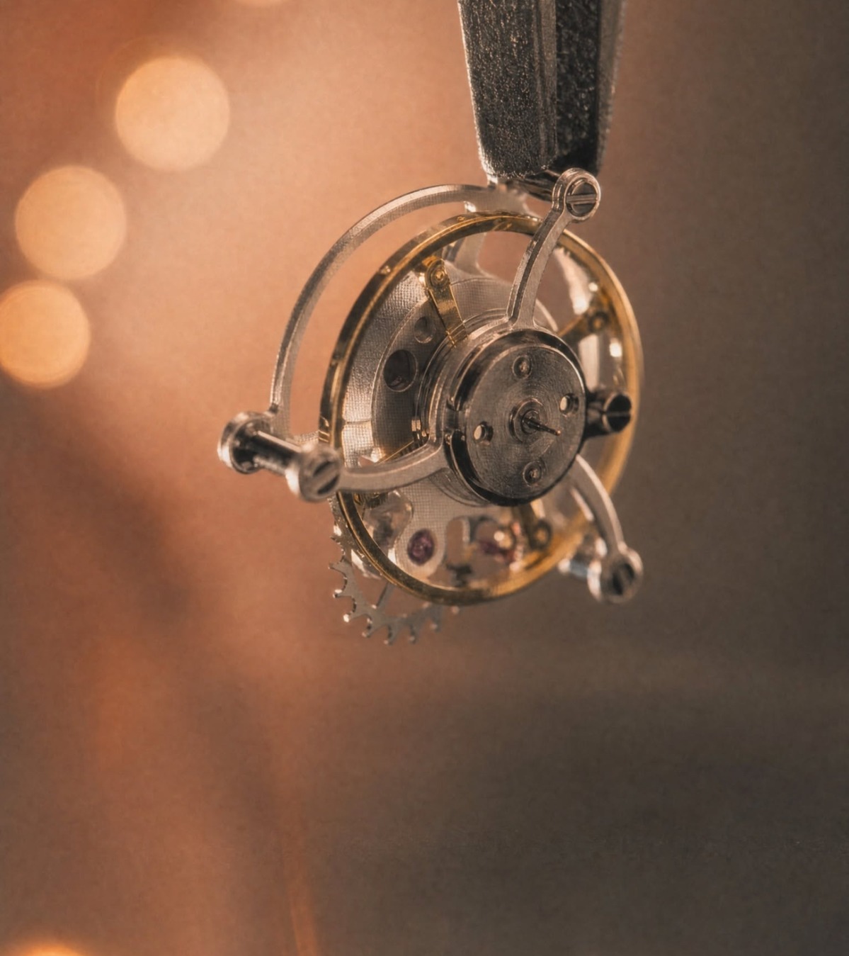 Máy Tourbillon trên đồng hồ Titoni Luxe Tourbillon Ceramic - Ảnh: 1